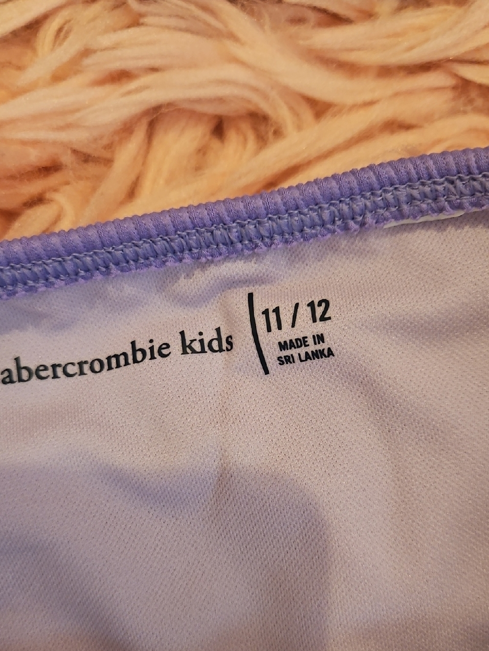 Girls Abercrombie kids Two Tone Purple Bikini. Size 11/12 - Picture 3 of 3